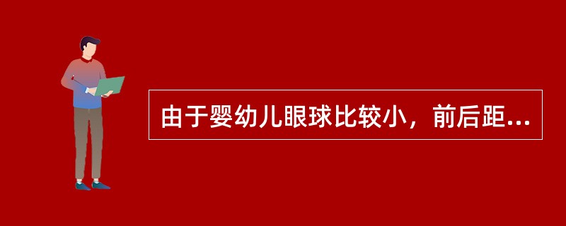 由于婴幼儿眼球比较小，前后距离短，呈现出（）的特点。