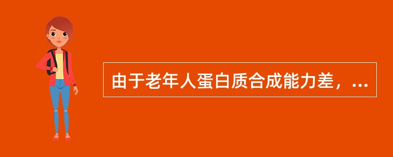 由于老年人蛋白质合成能力差，摄入的蛋白质利用率低，因此所摄入的蛋白质应是（）。