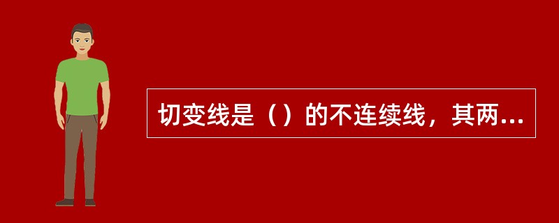 切变线是（）的不连续线，其两侧的风有明显的（）切变。