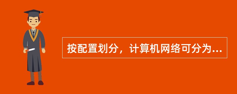 按配置划分，计算机网络可分为（）。