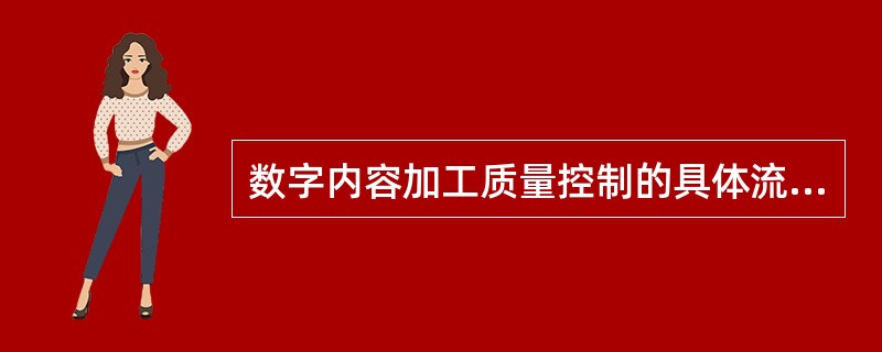 数字内容加工质量控制的具体流程包括（）。