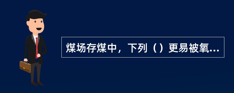 煤场存煤中，下列（）更易被氧化。