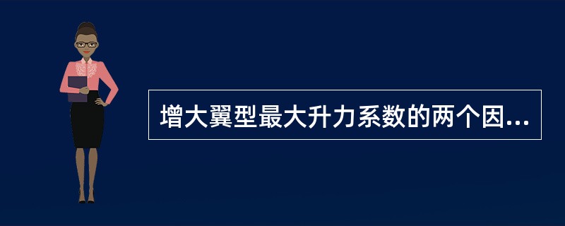 增大翼型最大升力系数的两个因数是：（）.