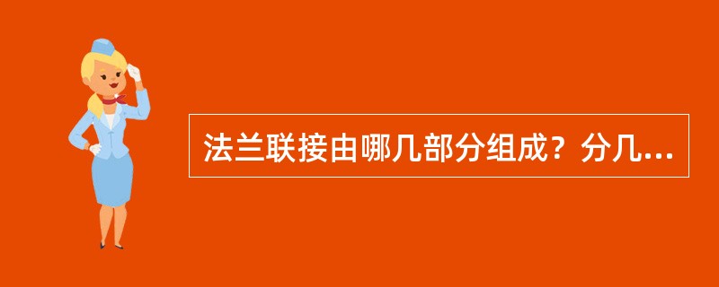 法兰联接由哪几部分组成？分几大类？