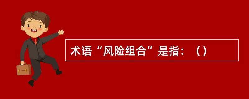 术语“风险组合”是指：（）