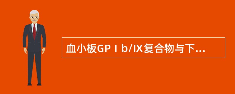 血小板GPⅠb/Ⅸ复合物与下列哪种血小板功能有关（）。