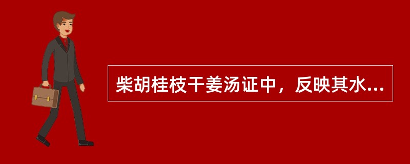 柴胡桂枝干姜汤证中，反映其水饮内停的主要表现有（）