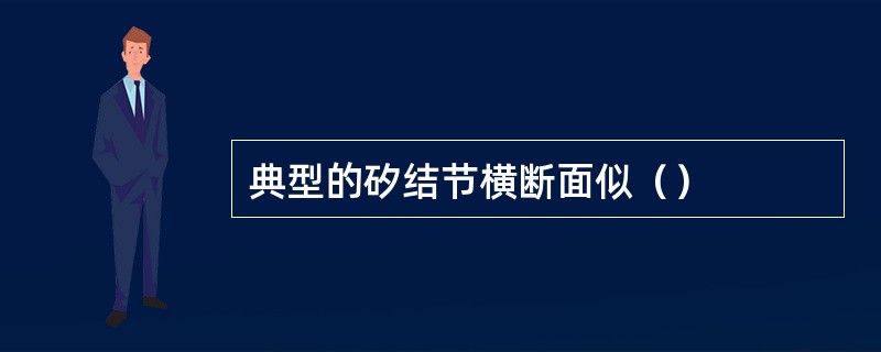 典型的矽结节横断面似（）