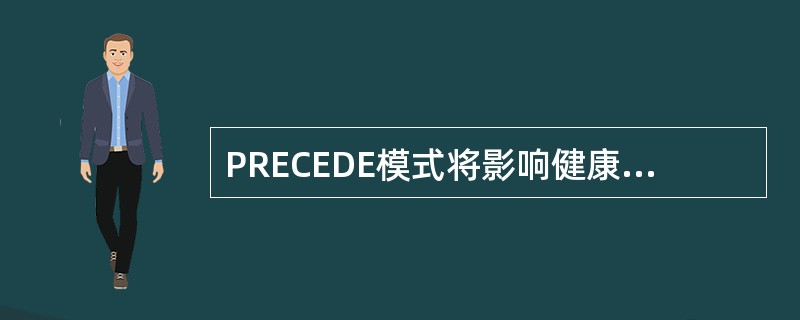 PRECEDE模式将影响健康相关行为的因素分为哪三类（）