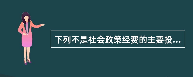 下列不是社会政策经费的主要投入方式的选项是()。