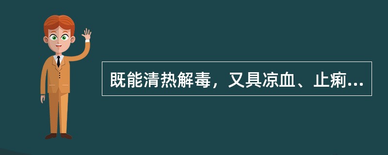 既能清热解毒，又具凉血、止痢之效的药物是（）