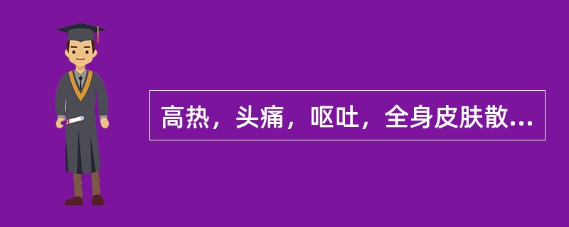 高热，头痛，呕吐，全身皮肤散在瘀点，颈项强直，最可能的诊断是（）。