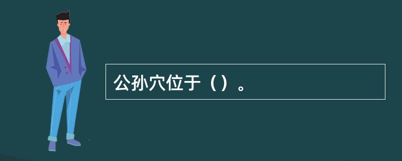 公孙穴位于（）。