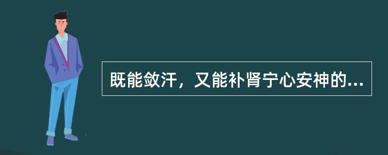 既能敛汗，又能补肾宁心安神的药物（）