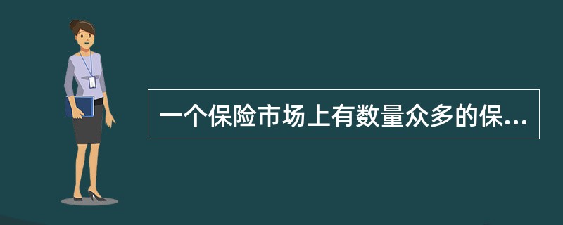 一个保险市场上有数量众多的保险公司，任何公司都可以自由地进出市场，每个保险人都只