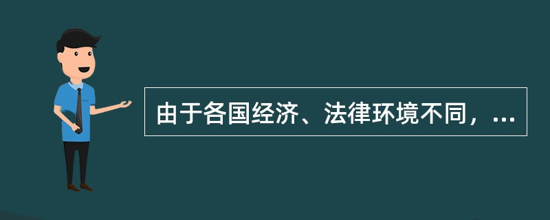 由于各国经济、法律环境不同，对保险业实施监督管理的方式并不完全相同，总体来看，有