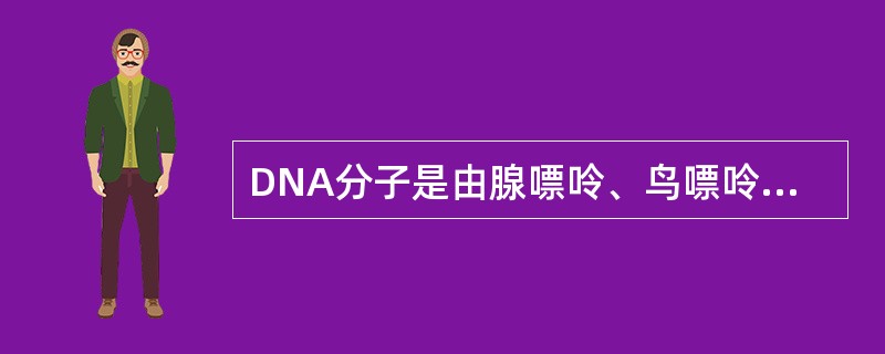 DNA分子是由腺嘌呤、鸟嘌呤、胸腺嘧啶和（）四种碱基组成的脱氧核糖核酸。