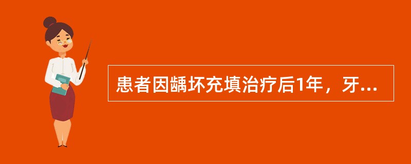 患者因龋坏充填治疗后1年，牙齿折裂，要求治疗。查：右下6银汞充填体，近远中牙冠纵