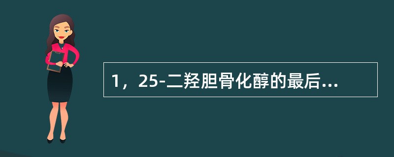 1，25-二羟胆骨化醇的最后羟化部位是在（）