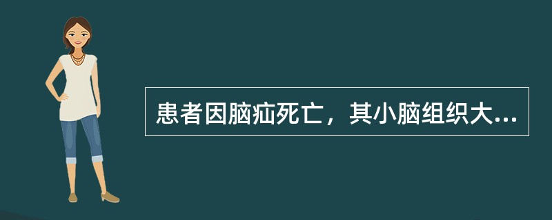 患者因脑疝死亡，其小脑组织大体形态如图所示，关于脑疝的类型下列说法正确的是：()