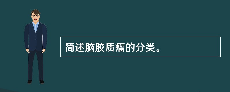 简述脑胶质瘤的分类。