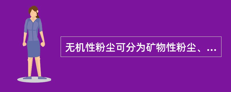 无机性粉尘可分为矿物性粉尘、金属性粉尘、人工无机性粉尘．下列粉尘，属于人工无机性