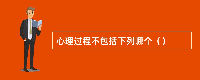 心理过程不包括下列哪个（）