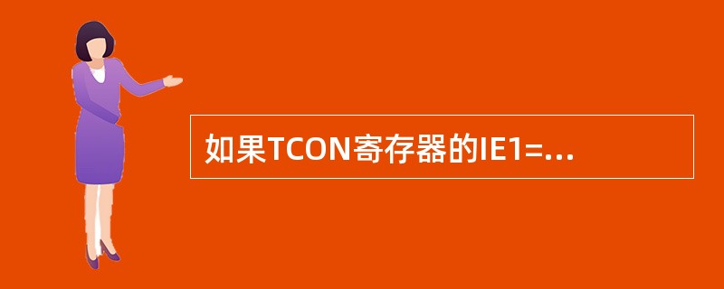 如果TCON寄存器的IE1=1，它的含义是（）。