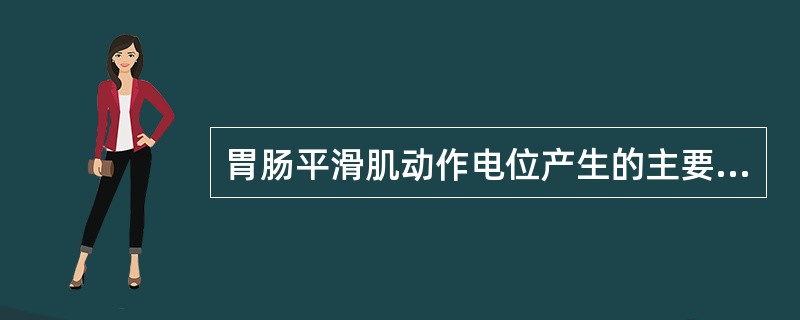 胃肠平滑肌动作电位产生的主要离子基础是（）