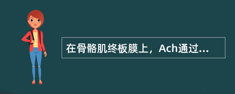 在骨骼肌终板膜上，Ach通过下列何种结构实现其跨膜信号转导（）