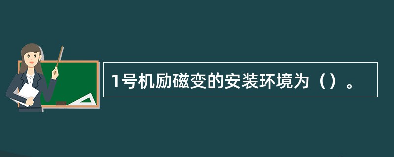 1号机励磁变的安装环境为（）。