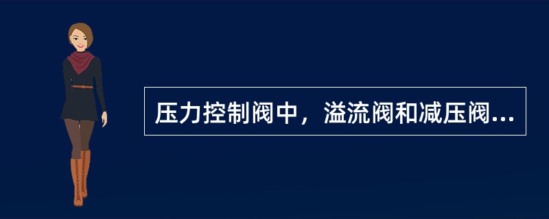 压力控制阀中，溢流阀和减压阀都是根据压力（）反馈原理工作的，用于（）压和（）压。