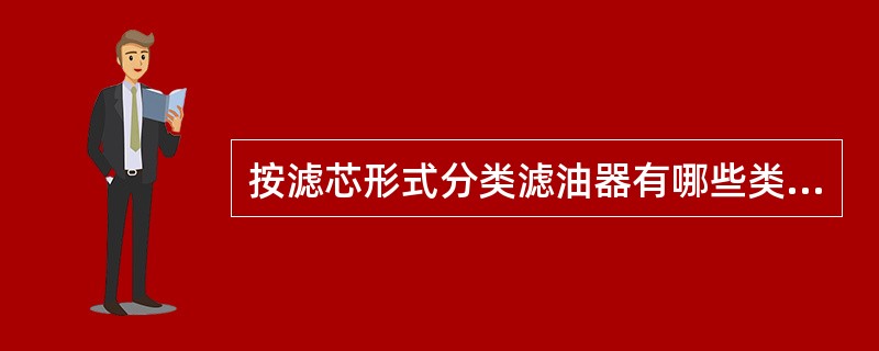 按滤芯形式分类滤油器有哪些类型？