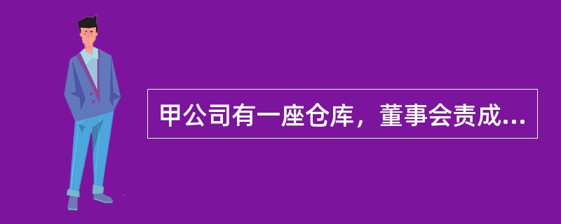 甲公司有一座仓库，董事会责成经理对仓库投保火灾险。…拒绝转移香蕉水。