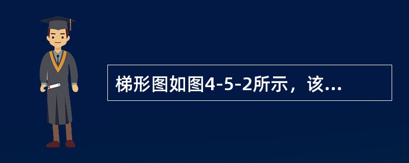 梯形图如图4-5-2所示，该梯形图显示的心律失常为（）。