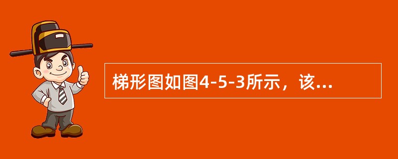 梯形图如图4-5-3所示，该梯形图显示的心律失常为（）。