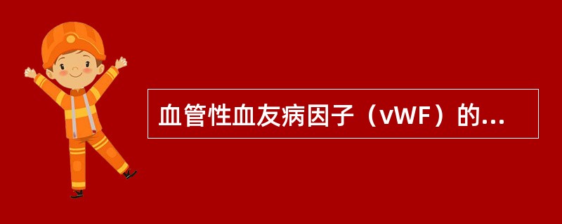 血管性血友病因子（vWF）的生理功能为（）。