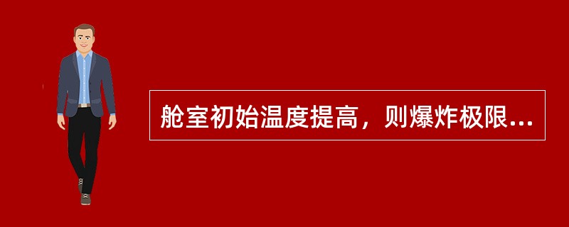 舱室初始温度提高，则爆炸极限的范围会（）。