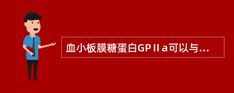 血小板膜糖蛋白GPⅡa可以与哪种糖蛋白结合（）。