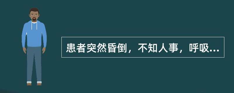 患者突然昏倒，不知人事，呼吸气粗，口噤握拳，舌苔薄白，脉伏。其证候是（）