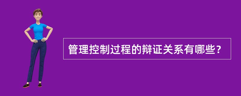 管理控制过程的辩证关系有哪些？