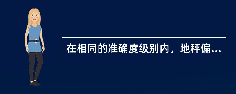 在相同的准确度级别内，地秤偏载的最大允许误差取决于支撑点确定的（）.