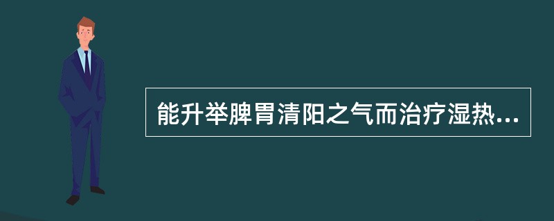 能升举脾胃清阳之气而治疗湿热泻痢，脾虚泄泻的中药是（）