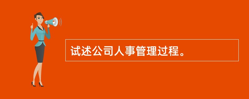 试述公司人事管理过程。