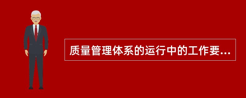 质量管理体系的运行中的工作要点，包括下列（）。