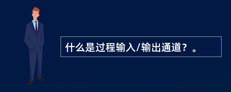 什么是过程输入/输出通道？。