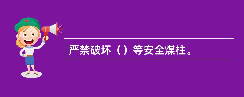 严禁破坏（）等安全煤柱。