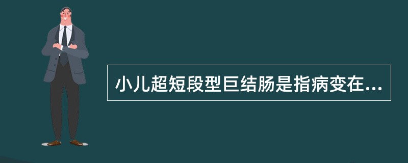 小儿超短段型巨结肠是指病变在（）