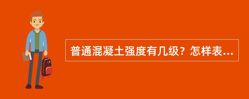 普通混凝土强度有几级？怎样表示？单位是什么？