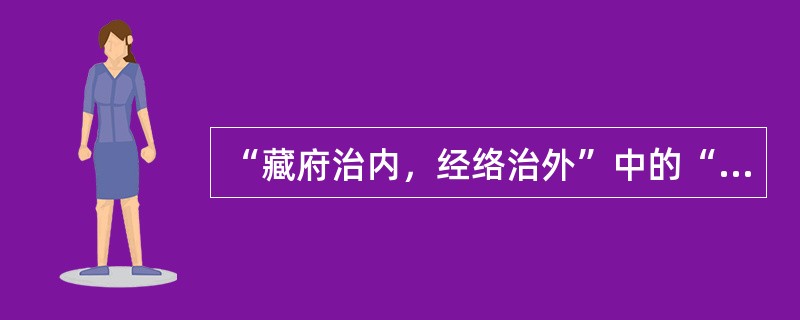 “藏府治内，经络治外”中的“治”意思是（）